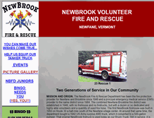 Tablet Screenshot of newbrookfire.org